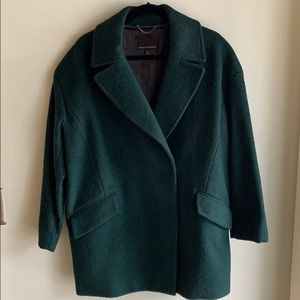 Emerald Green Banana Republic coat.